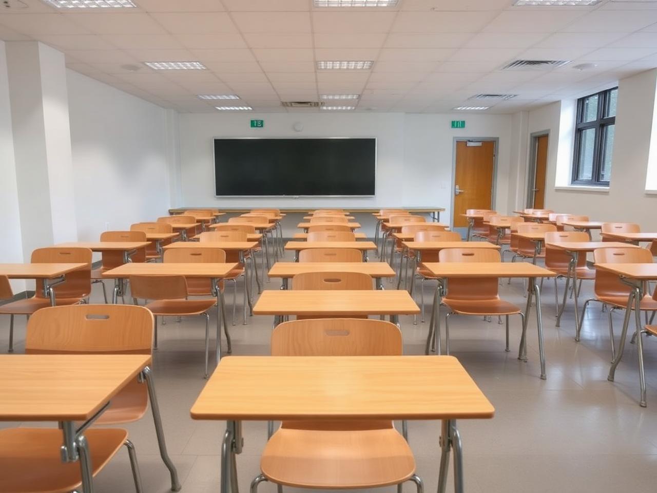 Durable school furniture setup